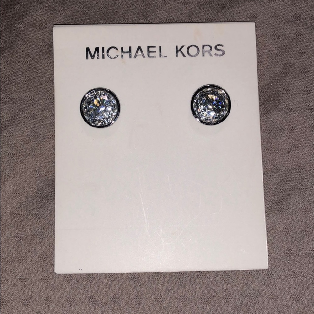 Micheal Kors Studded Crystal Earrings